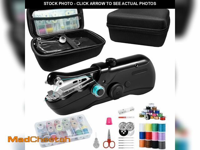 Lot 74-12972934 - Handheld Sewing Machine, Beginner's Sewing kit with Storage, Two Power Supply Modes, Electric Switch...
