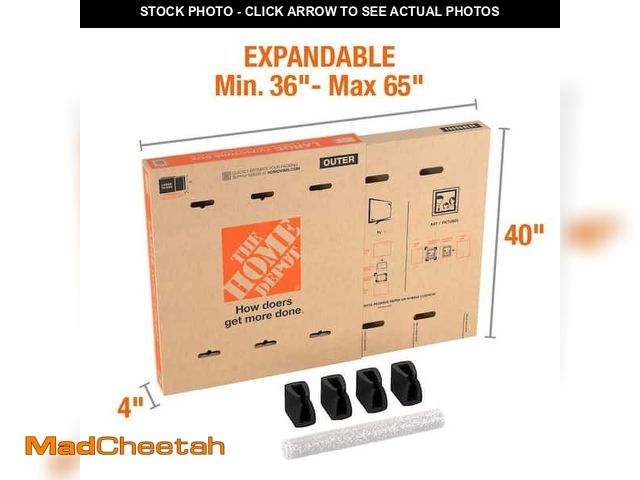 Lot 74-14439902 - Extra Large Heavy Duty Adjustable TV and Picture Moving, Packing Box 52" x 80" - UNUSED