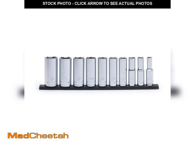 Lot 74-14223015 - Husky 3/8 in. Drive Deep SAE Socket Set (10-Piece) - UNUSED