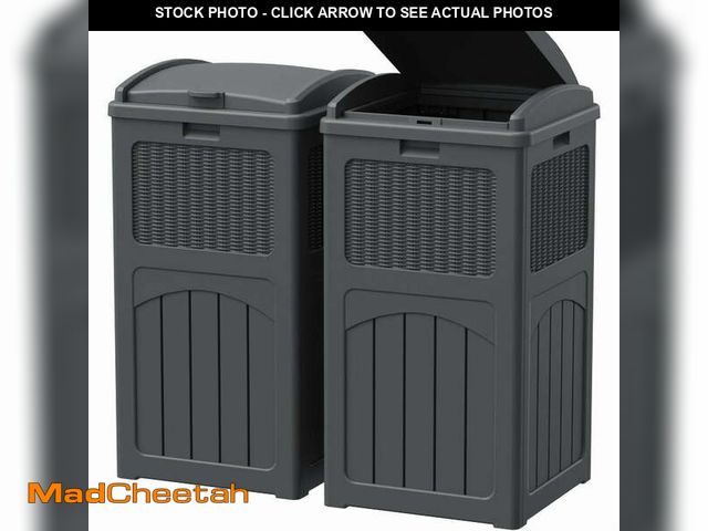 Lot 74-13044443 - Homall Homes 2 PCS 36 Gallon Trash Can Plastic Kitchen Trash Can - UNUSED