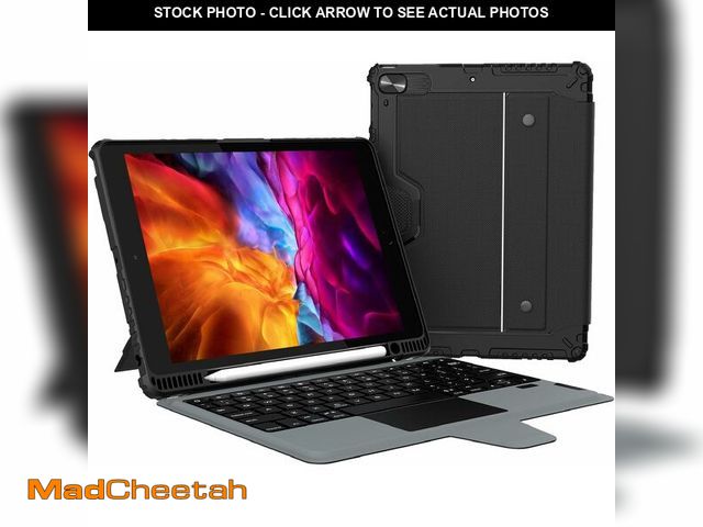 Lot 74-10904770 - Nillkin 10.2 inch iPad Case with Keyboard, iPad 9th Generation Case with Detachable Keyboard, Pen Ho...