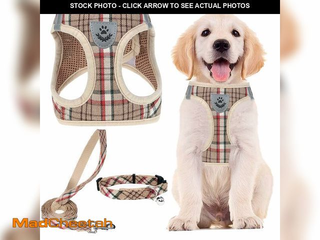 Lot 74-14151940 - PUPTECK Adjustable Dog Harness Collar and Leash Set Step in No Pull Pet Harness for Small Medium Dog...