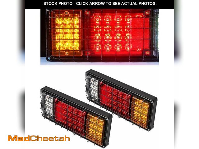 Lot 74-10952902 - KAX 40 LED Trailer Tail Lights Kit Waterproof Trailer Side Marker Lights with Reverse Turn Signal Br...
