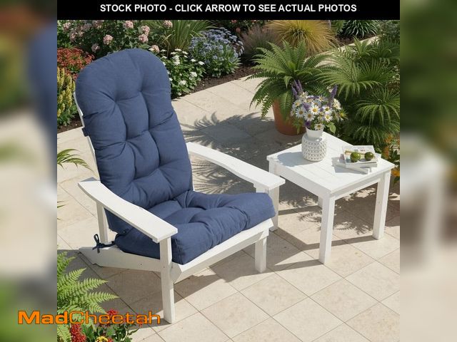 Lot 74-14291915 - Pellebant 20 in.x 50 in. 1-Piece Outdoor Deep Seating Adirondack Chair Cushion Patio High Back Chair...