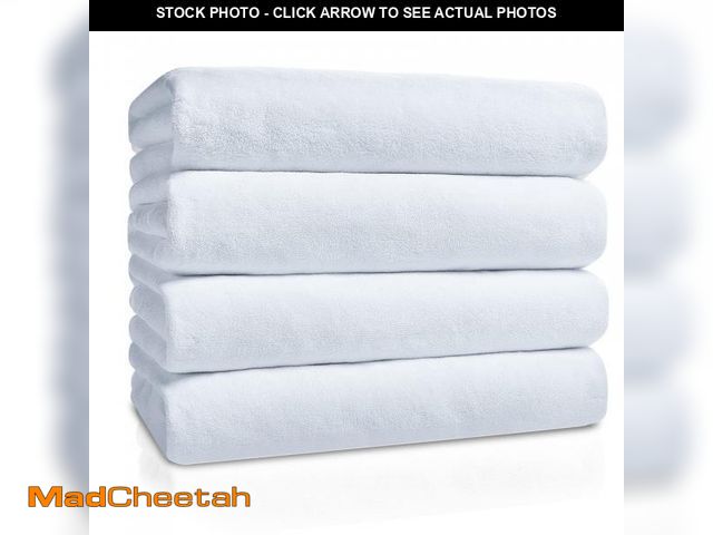 Lot 74-12216295 - GraceAier Ultra Soft Bath Towels 4 Pack (28" x 56") - Quick Drying - - Microfiber Coral Velvet Highl...
