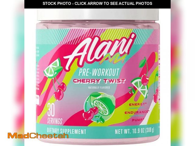 Lot 74-12359113 - Alani Nu, Pre-Workout, Cherry Twist, 10.9 Oz (308 G) - UNUSED