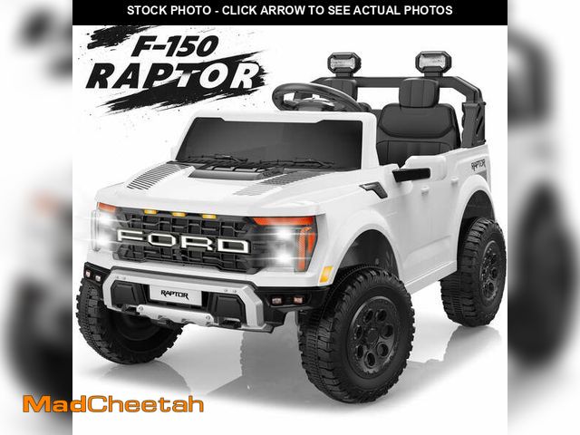 Lot 74-12938014 - 24V Ride on Cars 2 Seater for Kids, Ford F150 Raptor Battery Powered Ride on Toys Truck with Remote ...
