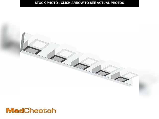 Lot 74-13697012 - Ralbay Chrome Bathroom Vanity Lighting Fixtures Acrylic Rotable 360 degree LED Modern Bathroom Vanit...