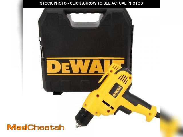 Lot 74-12172636 - *FOUR KITS* DEWALT 8 Amp 3/8 in. Variable Speed Reversing Mid-Handle Drill Kit with Keyless Chuck - ...