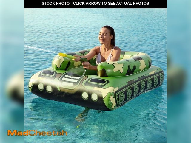 Lot 74-14385687 - Tank Pool Floats Kids Adults - Jasonwell Inflatable Pool Floaties Swimming Pool Tank with Water Cann...