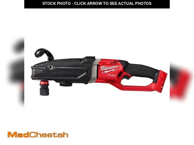 Lot 74-14322769 - Milwaukee M18 FUEL 18V Lithium-Ion Brushless Cordless GEN 2 SUPER HAWG 7/16 in. Right Angle Drill (T...