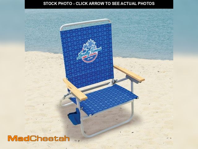 Lot 74-12673929 - Tommy Bahama Multi-Colored Aluminum Folding Beach Chair - UNUSED