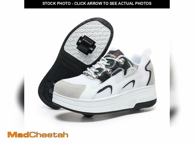 Lot 74-12707494 - Wooowyet Retractable Roller Skate Shoes Sneakers with Wheels for Girls Kids Boys Wheeled Heel Footwe...