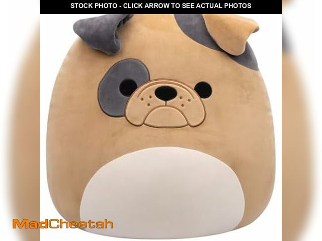 Lot 74-12828187 - Squishmallows Original 20-Inch Loafer Brown Bulldog - Official Jazwares Plush (Jumbo) - UNUSED