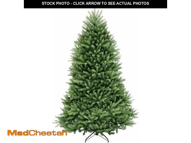 Lot 74-13331651 - National Tree Company Artificial Full Christmas Tree, Green, Dunhill Fir, Includes Stand, 7.5 Feet -...