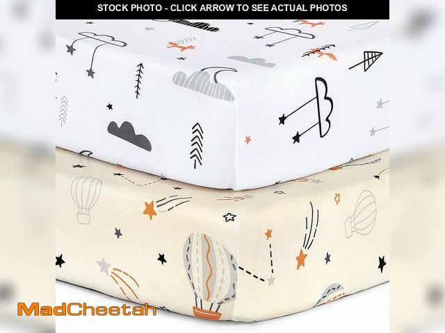 Lot 74-14145578 - BROLEX Baby Fitted Crib Sheets: Kid Crib Sheets - Set of 2 for Toddler Standard Size Crib Mattress f...