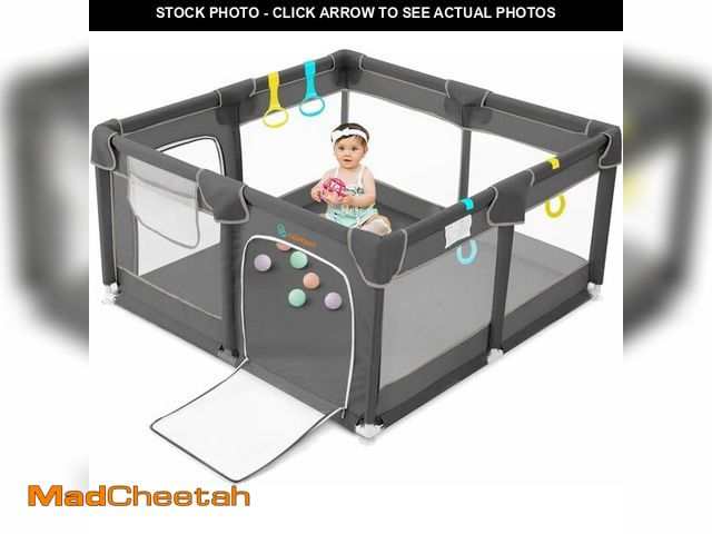 Lot 74-13041939 - COMOMY Playpens for Babies and Toddlers, Small Baby Play Pens, Activity Center for Baby Safe and Non...