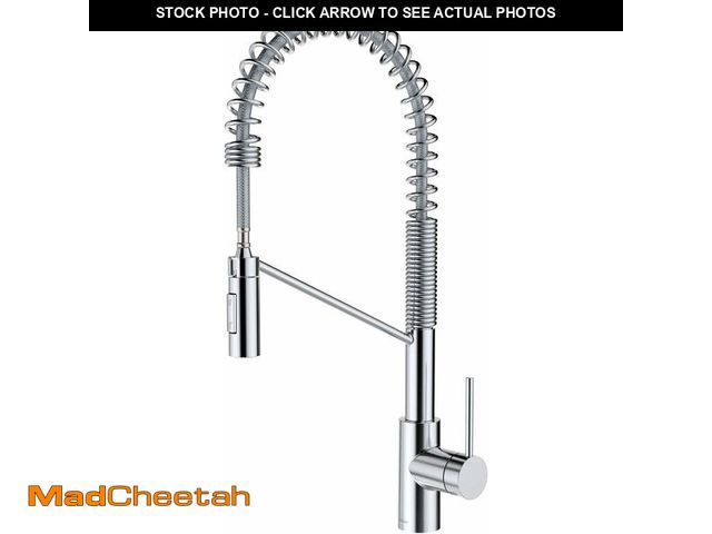 Lot 74-13733829 - KRAUS Oletto Commercial Style Single Handle Pull Down Kitchen Faucet with QuickDock Top Mount Instal...