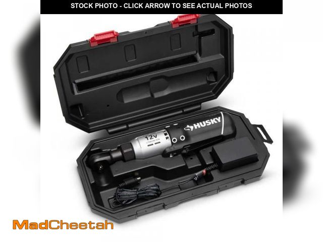 Lot 74-11826030 - Husky 3/8 in. Drive 12-Volt Lithium-Ion Cordless Ratchet - USED