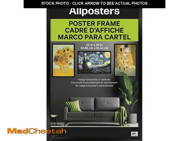 Lot 74-13051763 - Trends International Poster Frame, 24" x 36", Collector's Edition Black - UNUSED