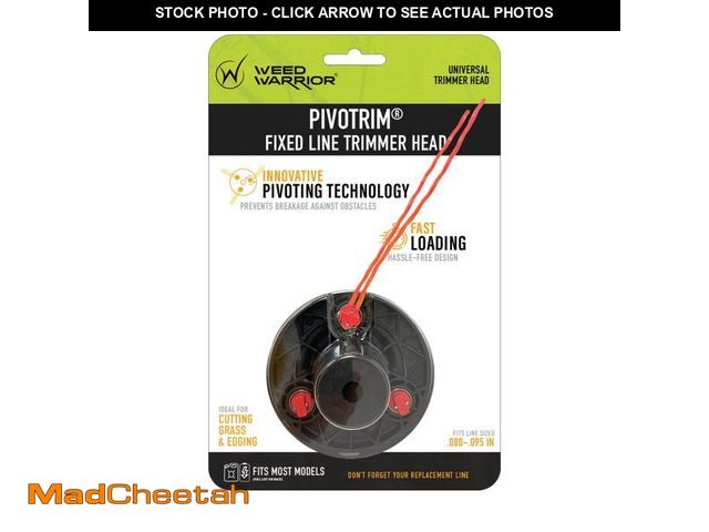 Lot 74-12309927 - MaxPower 3317233 PivoTrim Universal Replacement Head, 3 x 3 (.080 - .095 IN) fits line sizes, Multic...