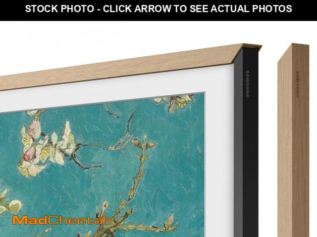 Lot 74-12511229 - SAMSUNG ( Modern Teak Frame Customizable Bezel, 55 Inch, 2021 Model) - UNUSED