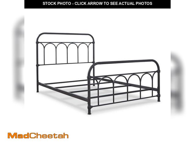 Lot 74-13281829 - Signature DESIGN BY ASHLEY Nashburg Black Metal Frame Full Panel Bed - UNUSED