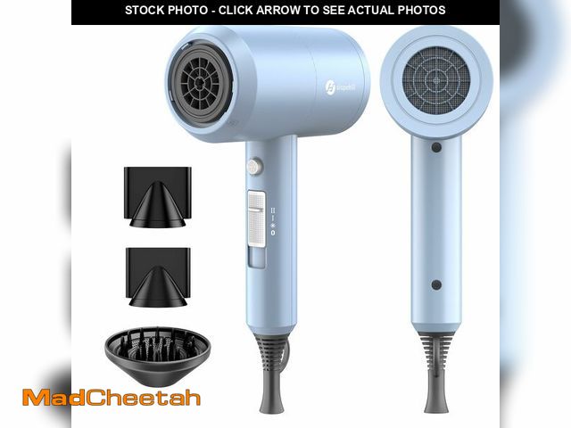 Lot 74-14213558 - Slopehill Professional Ionic Hair Dryer, Powerful 1800W Fast Drying Low Noise Blow Dryer with 2 Conc...