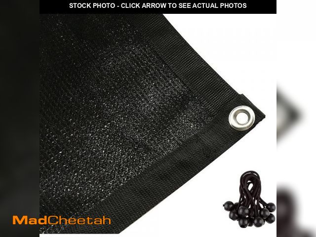 Lot 74-12518014 - Shatex 10 ft. x 10 ft. Sun Mesh Shade Panel, 90% Shade Cloth UV Sunblock with Grommets for Patio/Per...