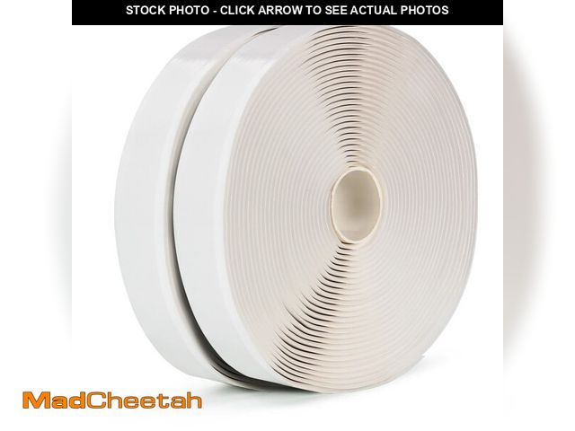 Lot 74-14336585 - LLPT Butyl Tape 3/4 Inch x 33 Feet White 2 Pack Leak Proof Waterproof Seal - USED
