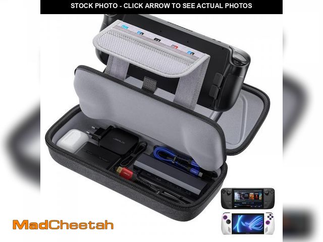 Lot 74-12437922 - JSAUX Carrying Case Compatible with Steam Deck/ROG Ally/Switch 2, Protective Hard Shell Carry Case B...