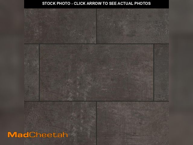 Lot 74-12675455 - Lifeproof Overlook Slate 22 MIL x 11.9 in. W x 23.8 in. L Click Lock Waterproof Vinyl Tile Flooring ...