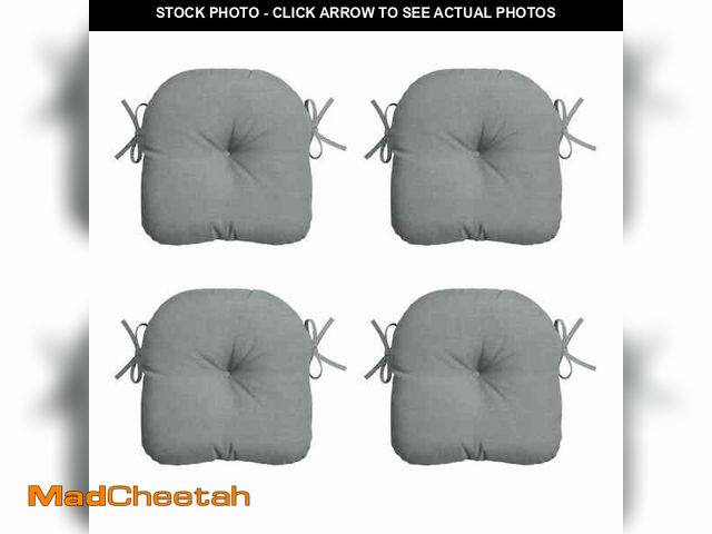 Lot 74-14291912 - ARDEN 14.5 in. x 15 in. Stone Grey Leala Rectangle Outdoor Seat Cushion (4-Pack) - UNUSED