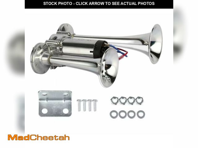 Lot 74-12701469 - Haokixin 600DB Super Loud Dual Electric Train Horns for Trucks, SUVs, Cars, Boats &amp; Motorcycles ...