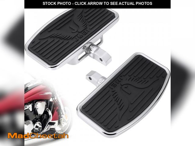 Lot 74-12302984 - Adjustable Motorcycle Floorboards, Rider/Driver/Passenger Footboards Footrest Universal Foot Pegs Fr...
