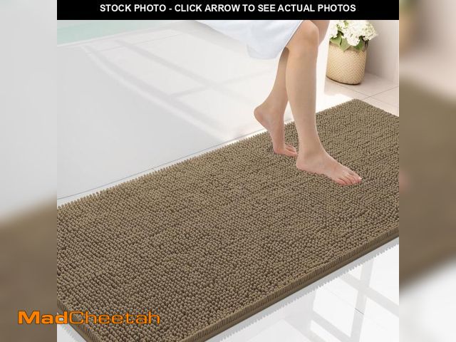 Lot 74-12331781 - Smiry Luxury Chenille Bathroom Rugs 59x24, Extra Soft and Absorbent Shaggy Bath Mat, Machine Washabl...