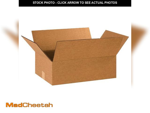 Lot 74-13801995 - Partners Brand 18x12x6 Corrugated Cardboard Boxes, 18"L x 12"W x 6"H, Pack of 25 | Shipping, Packagi...