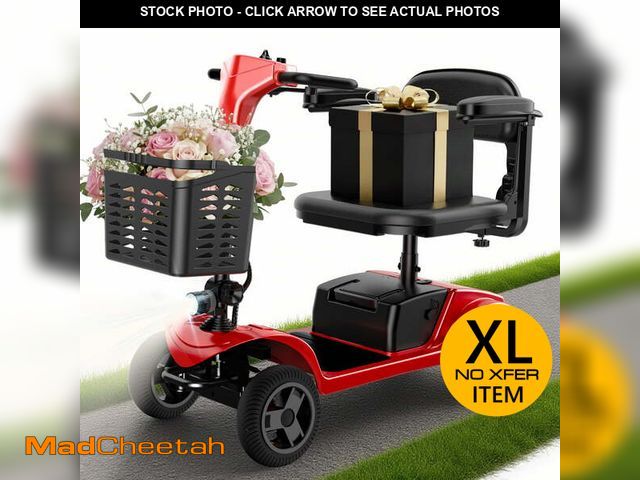 Lot 74-13658244 - iScooter 4 Wheel Mobility Scooter for Seniors, Wider Seats &amp; Foldale Electric Wheelchair Device ...