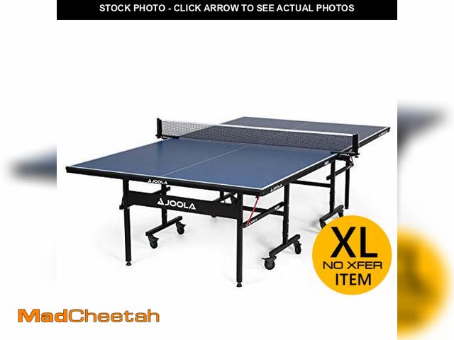 Lot 74-12694281 - JOOLA Inside Professional MDF Indoor Ping Pong Table with Quick Clamp Table Tennis Net and Post Set ...