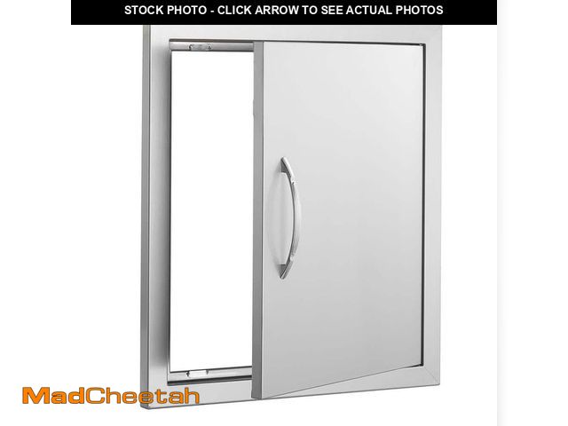 Lot 74-14243109 - SVOPES 20 in. W x 27 in. H Single Outdoor Kitchen Door BBQ Access Door Stainless Steel Flush Mount D...