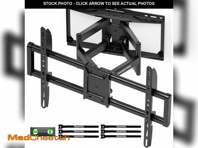 Lot 74-13564163 - monTEK Heavy Duty TV Wall Mount for 37-90 inch TV up to 165lbs, 4X Load Tested, Full Motion with Dua...