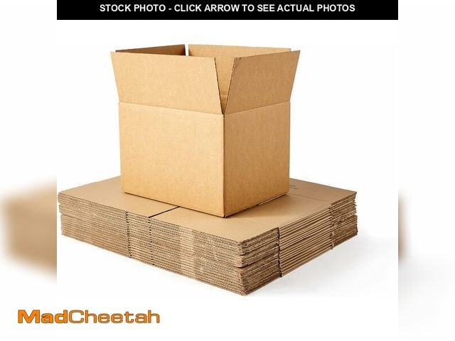 Lot 74-13041171 - Basics Cardboard Moving Boxes, 20 Pack, Medium, Brown, 18" x 14" x 12" - UNUSED