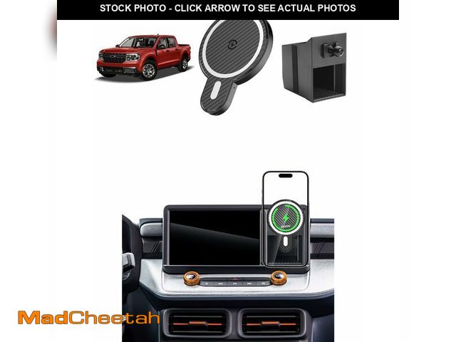 Lot 74-14338654 - PZK Car Phone Holder for Ford Maverick 2022 2023 2024 Accessories with Strong Magnetic 15W Fast Wire...