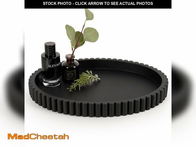 Lot 74-12710418 - Cathyeen Oval Tray for Coffee Table Decor, 15" Concrete Tray, Table Centerpieces Decorative Trays fo...