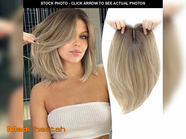 Lot 74-13952603 - Ms Taj Hair Topper 12 Inch Hair Toppers for Women with Thinning Hair 6.5"x6.5" Large Base Synthetic ...