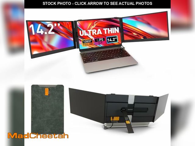 Lot 74-12715582 - One Cable Connection Laptop Screen Extender Monitor Portable, Ultra Thin 14.2" 1080P FHD Lightweight...