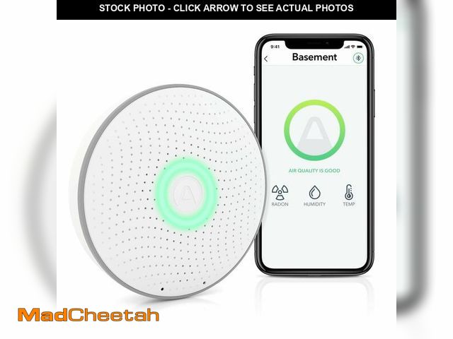 Lot 74-12600109 - Airthings 2950 Wave Radon - Smart Radon Detector with Humidity &amp; Temperature Sensor Ã¢â¬â Eas...