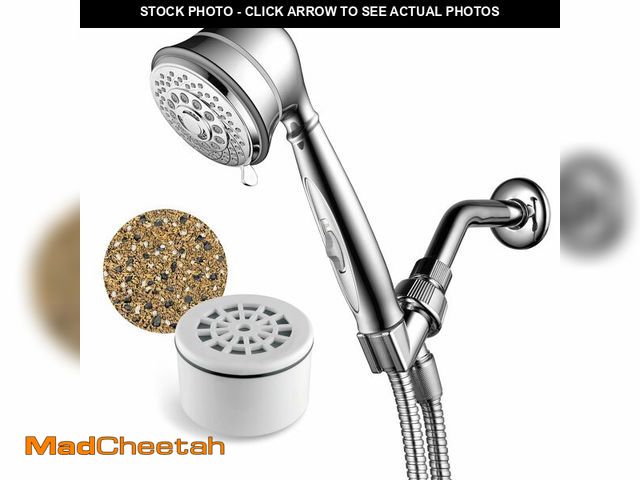 Lot 74-14377970 - AquaCare by Hotel Spa 7-Setting Filtered Handheld Shower Head with Patented ON/OFF Pause Switch and ...