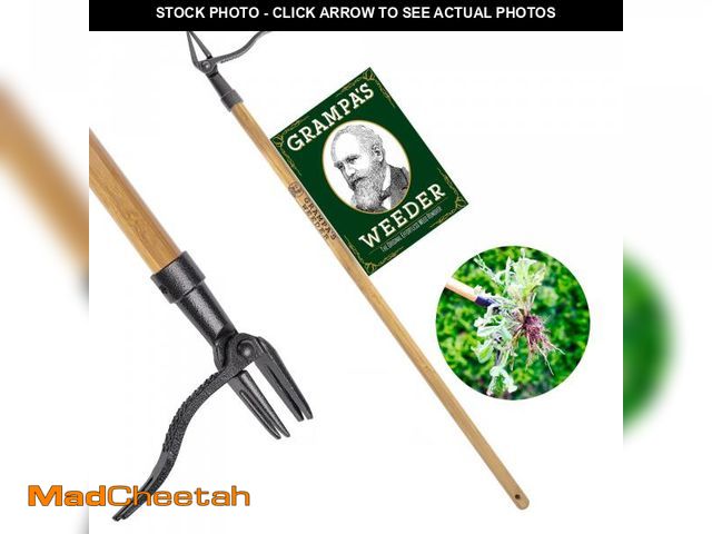 Lot 74-12161362 - Grampa's Weeder - The Original Stand Up Weed Puller Tool with Long Handle - Made with Real Bamboo &a...