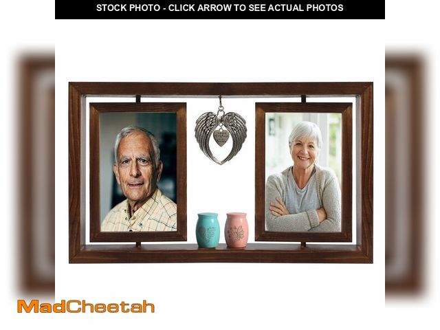 Lot 74-13623466 - Contid Revolve Photo Frame Memorial Cremation Urn for Two and Dual Mini urns Set,urn for mom and dad...